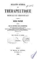 Bulletin général de thérapeutique médicale et chirurgicale