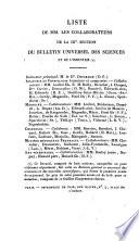 Bulletin general et universel des annonces et des nouvelles scientifiques, publie sous la direction du baron de Ferussac