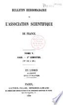 Bulletin hebdomadaire de l'Association scientifique de France