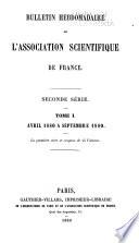Bulletin hebdomadaire