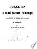 Bulletin historico-philologique