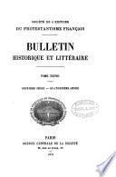 BULLETIN HISTORIQUE ET LITTERAIRE