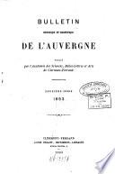 Bulletin historique et scientifique de l'Auvergne
