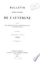 Bulletin historique et scientifique de l'Auvergne