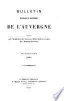 Bulletin historique et scientifique de l'Auvergne