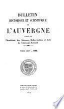 Bulletin historique et scientifique de l'Auvergne