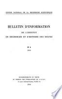 Bulletin
