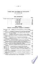 Bulletin