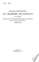 Bulletin international de l'Académie des sciences de Cracovie, Classe des sciences mathématiques et naturelles