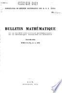 Bulletin mathématique de la Société des sciences mathématiques de la République socialiste de Roumanie