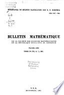 Bulletin mathématique de la Société des sciences mathématiques de la République socialiste de Roumanie