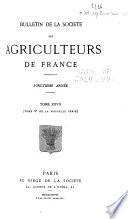 Bulletin mensuel de la Société des agriculteurs de France
