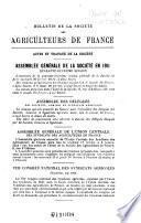 Bulletin mensuel de la Société des agriculteurs de France