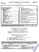 Bulletin mensuel de statistique