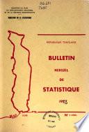 Bulletin mensuel de statistique