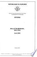 Bulletin mensuel des prix