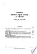 Bulletin of the Geological Society of Finland
