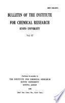 Bulletin of the Institute for Chemical Research, Kyoto University