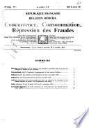 Bulletin officiel, concurrence, consommation, répression des fraudes
