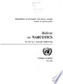 Bulletin on Narcotics