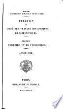 Bulletin philologique et historique (jusqu'à 1610) du Comité des travaux historiques et scientifiques