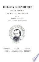 Bulletin scientifique de la France et de la Belgique