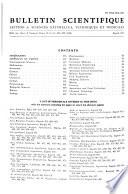 Bulletin scientifique