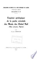 Bulletin - Service de la carte géologique de l'Algérie