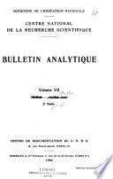 Bulletin signaletique. 2e partie