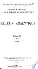 Bulletin signaletique. 2e partie