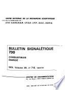 Bulletin signalétique 730