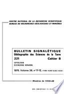 Bulletin signalétique