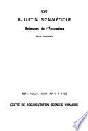 Bulletin signalétique