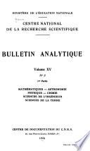 Bulletin signalétique