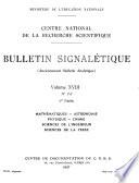 Bulletin signalétique