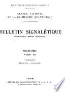 Bulletin signalétique