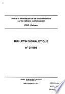 Bulletin signalétique
