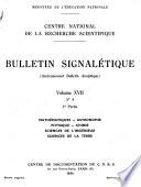 Bulletin signalétique