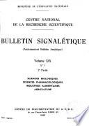 Bulletin signalétique