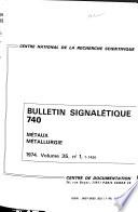 Bulletin signalétique