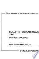 Bulletin signalétique