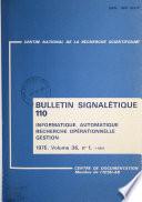 Bulletin signalétique