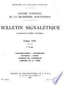Bulletin signalétique