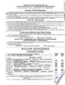 Bulletin signalétique