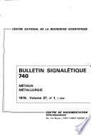 Bulletin signalétique