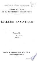 Bulletin signalétique