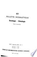 Bulletin signalétique