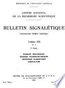 Bulletin signalétique