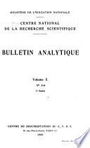 Bulletin signalétique