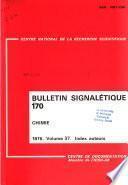 Bulletin signalétique